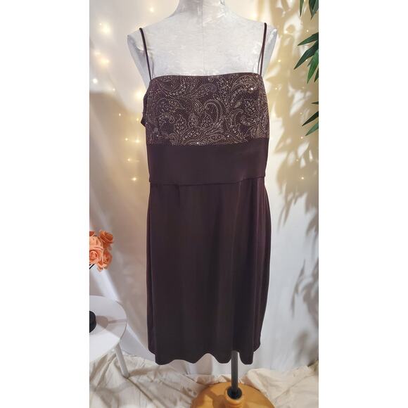 Patra Vtg Paisley Glitter Slinky Stretch 2 Pc Jacket Dress Set Size 16 Sparkle - Picture 6 of 12